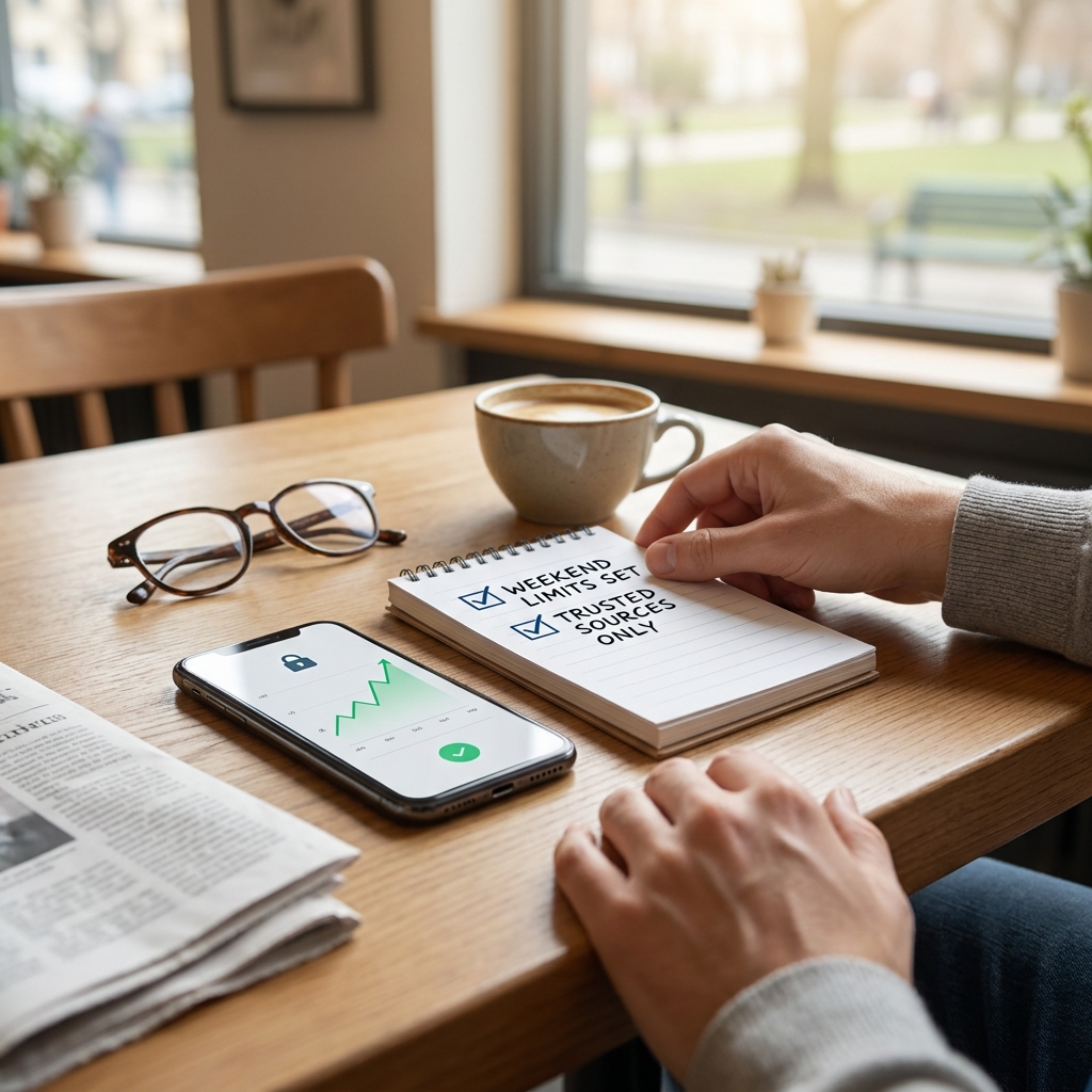 Weekend-proof crypto news habits: a Friday checklist for avoiding impulse reactions to 24/7 markets